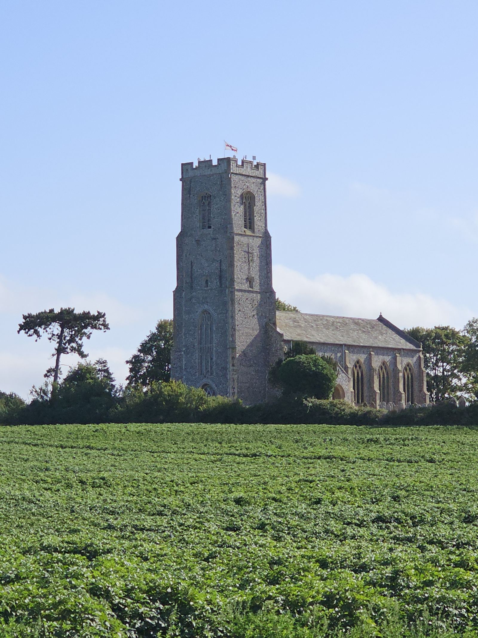 Honing church, seen along the Worstead walk